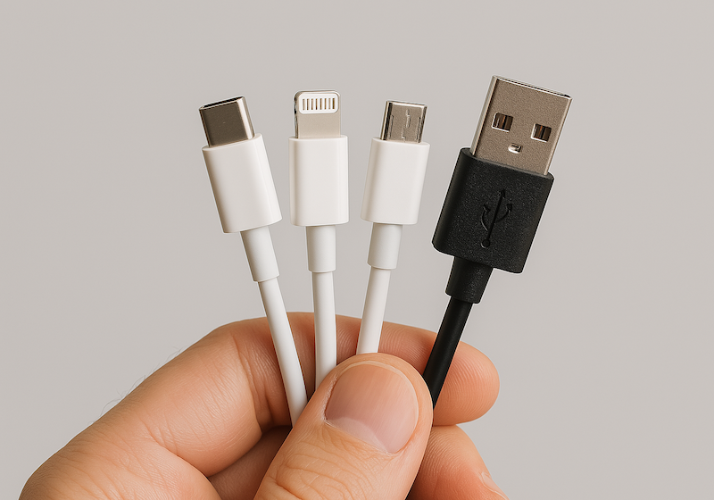 Bruger du det rigtige kabel til opladning?