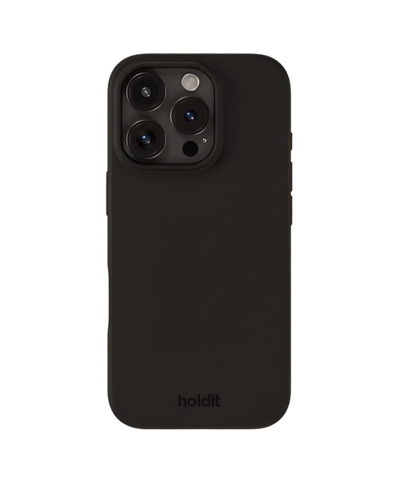 Sort mobilcover med kameraudskæring.