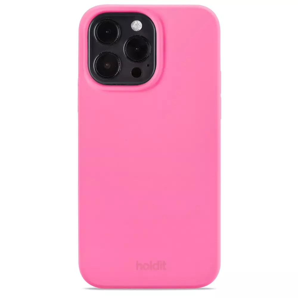 Lyserød mobiltelefoncover.