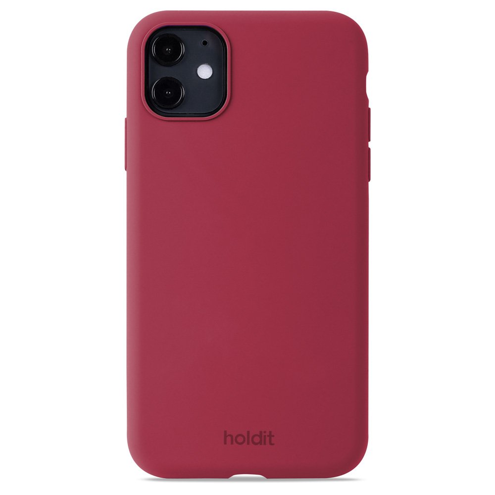Rød mobiltelefoncover.