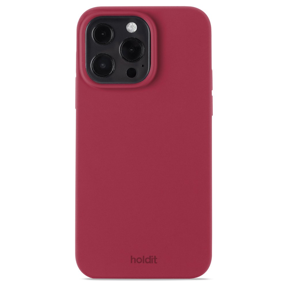 Rødt mobilcover.