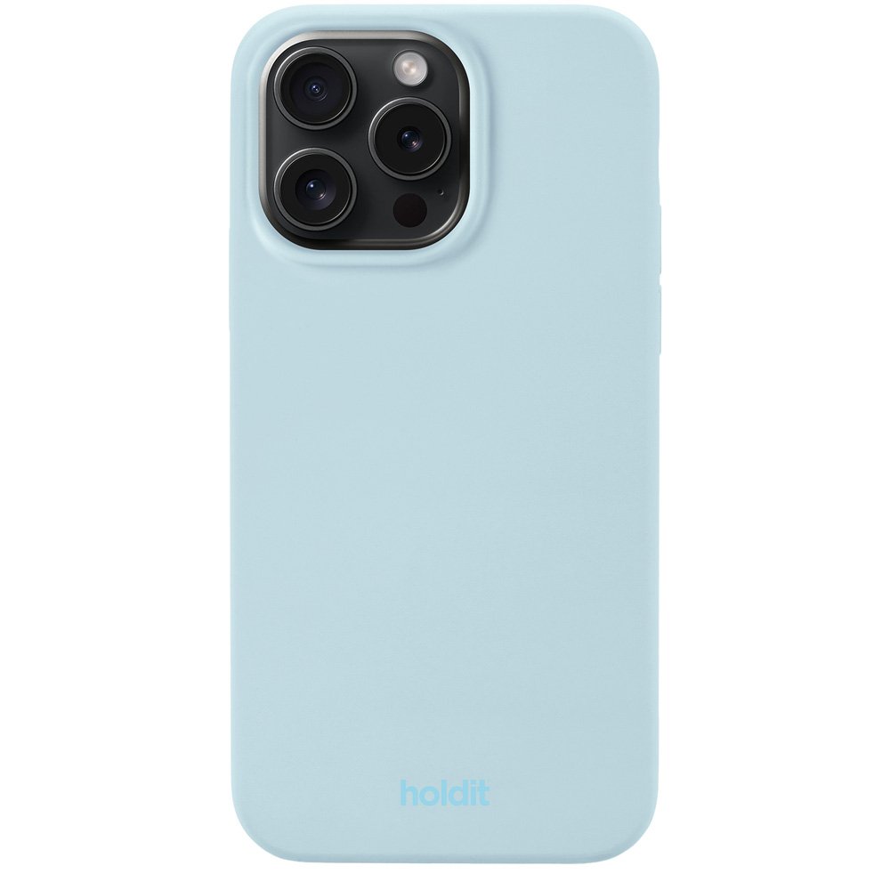 Lyseblå telefoncover.