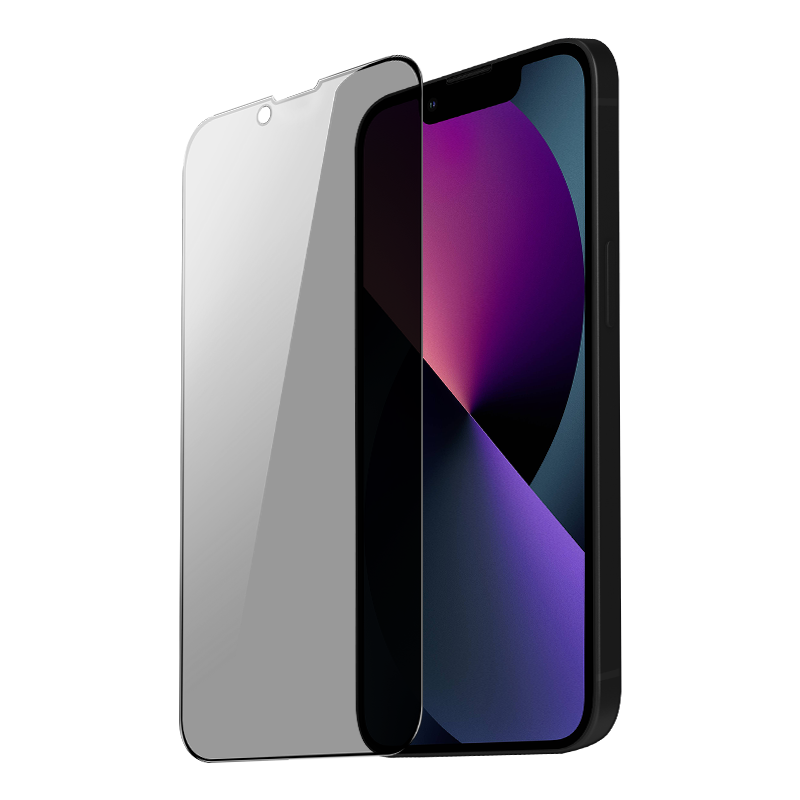 To smartphones med skærmbeskytter.