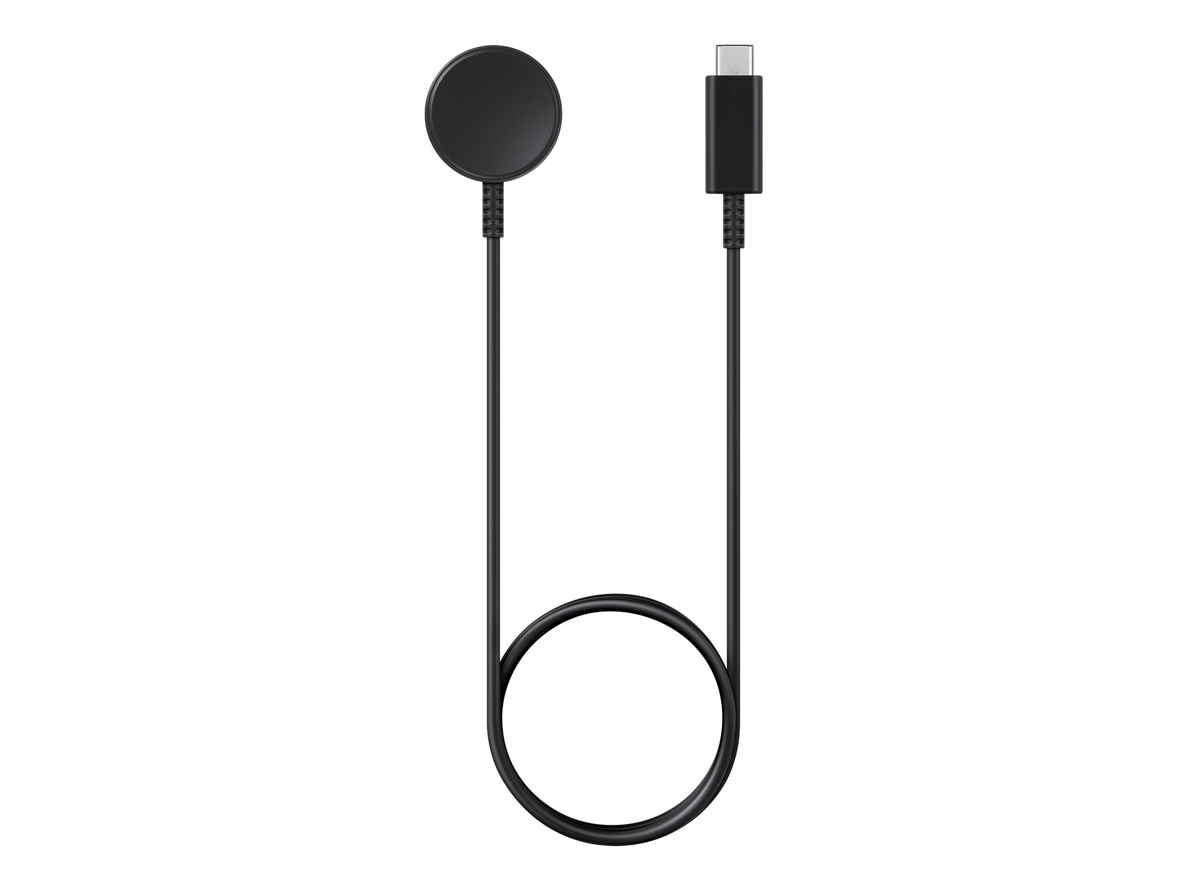 Black charging cable with USB-C and magnetic end.