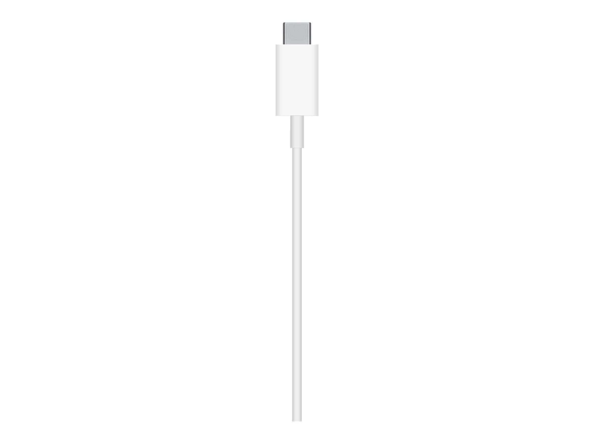 USB-C kabel i hvid.