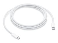 Hvid USB-C-kabel.
