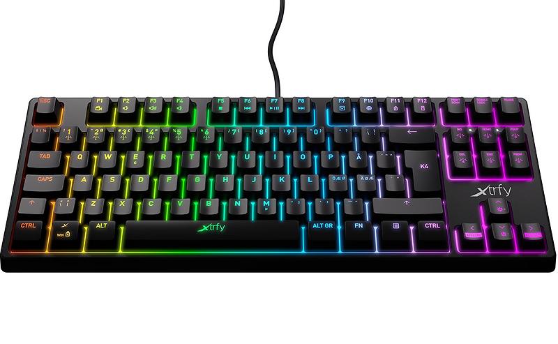 Tastatur med RGB-belysning.