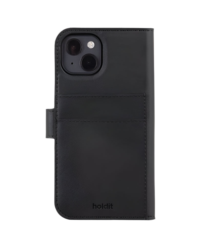 Sort mobilcover med kortholder.