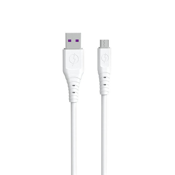 Hvidt USB til mikro-USB kabel.