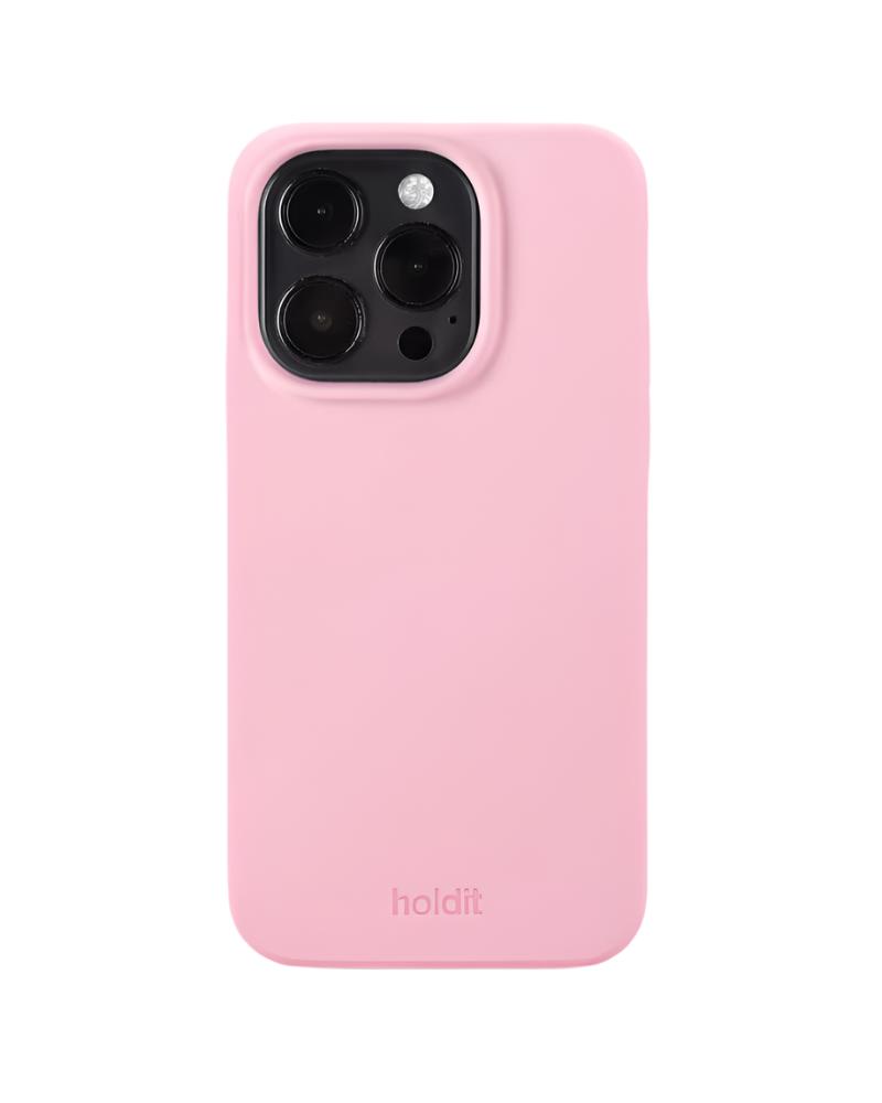 Lyserød mobiltelefoncover.