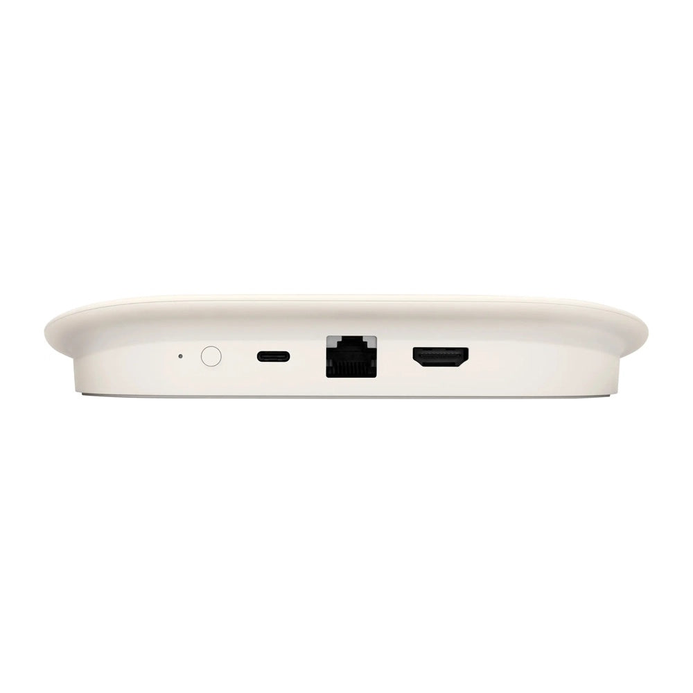 White electronic device with ports.