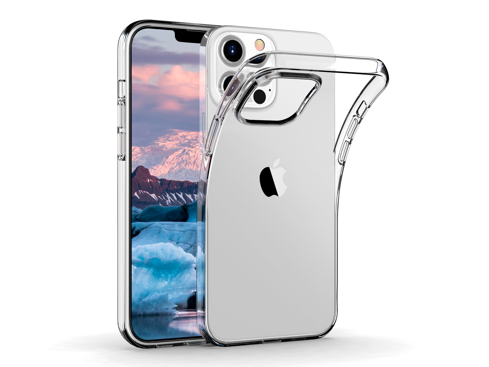 Gennemsigtigt mobilcover til iPhone.