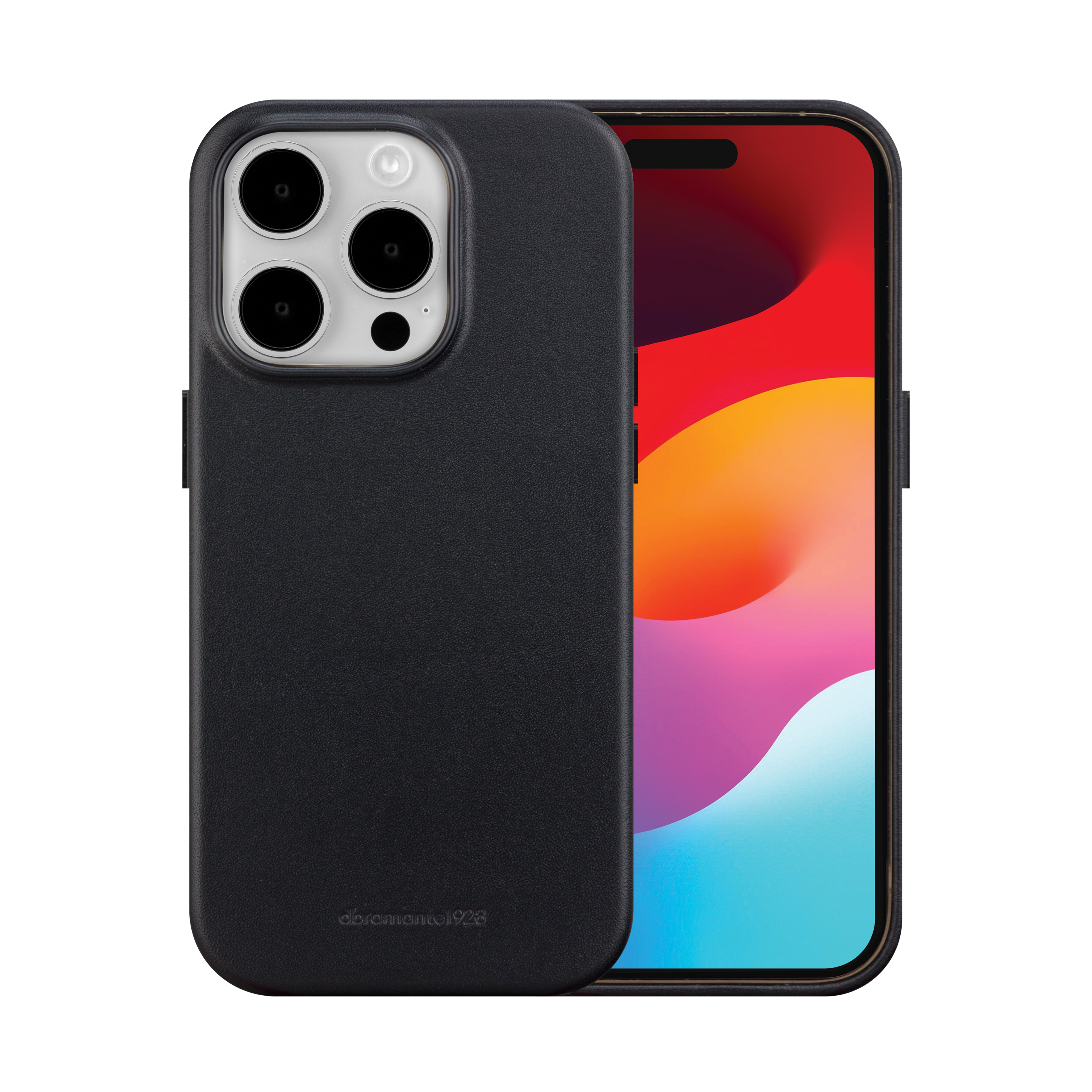 Sort mobilcover på smartphone.