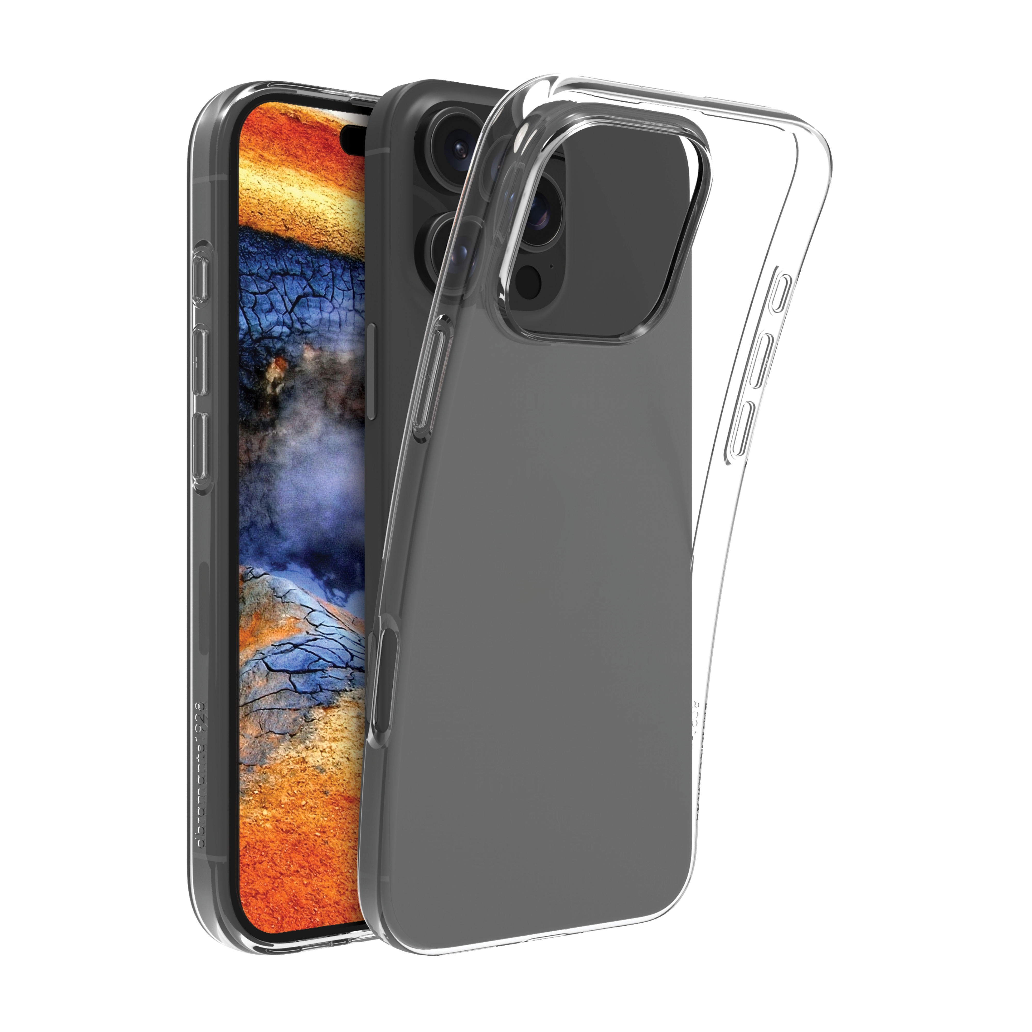 Gennemsigtigt mobilcover til smartphone.