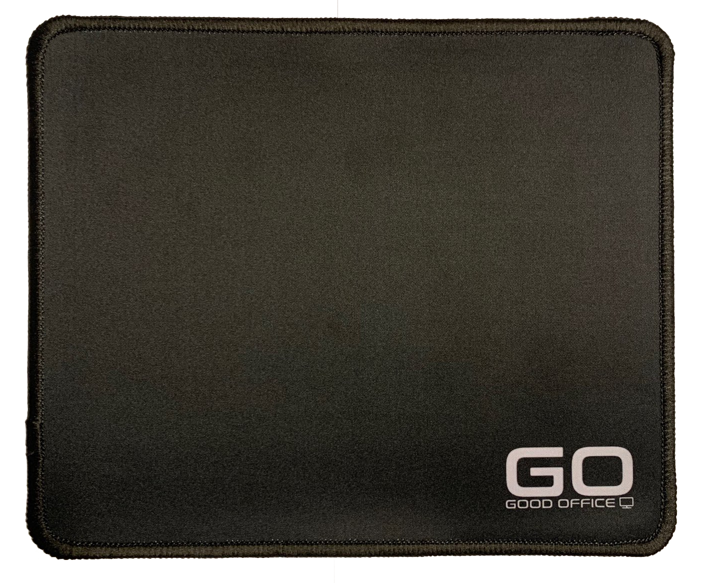 Sort musemåtte med "Good Office" logo.