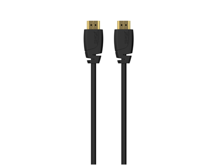 Sort HDMI-kabel med to stik.