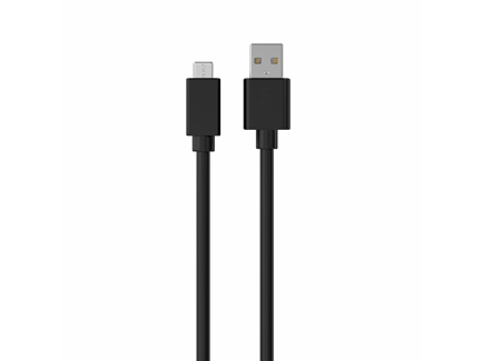 Sort USB-kabel med stik.
