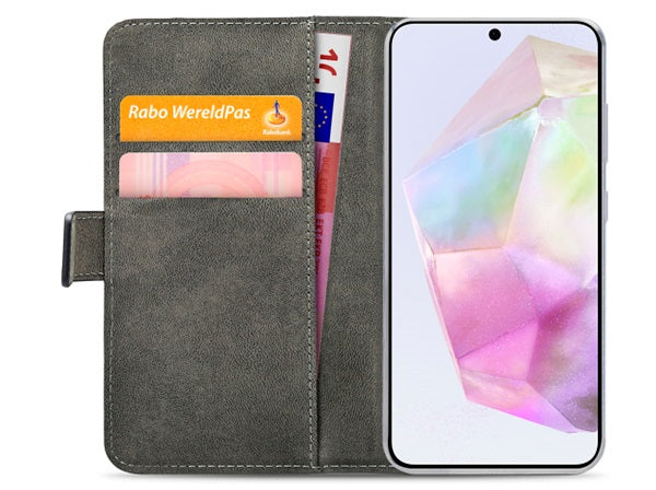 Wallet phone case with cards.