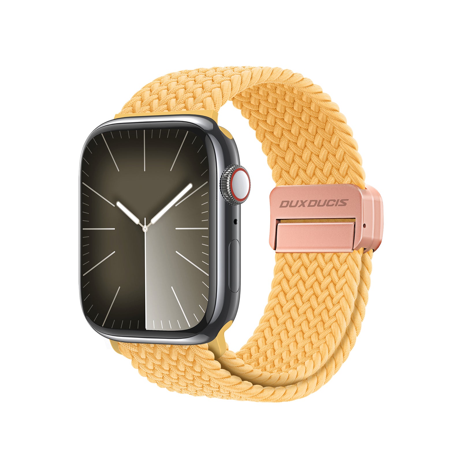 Smartwatch med gul rem