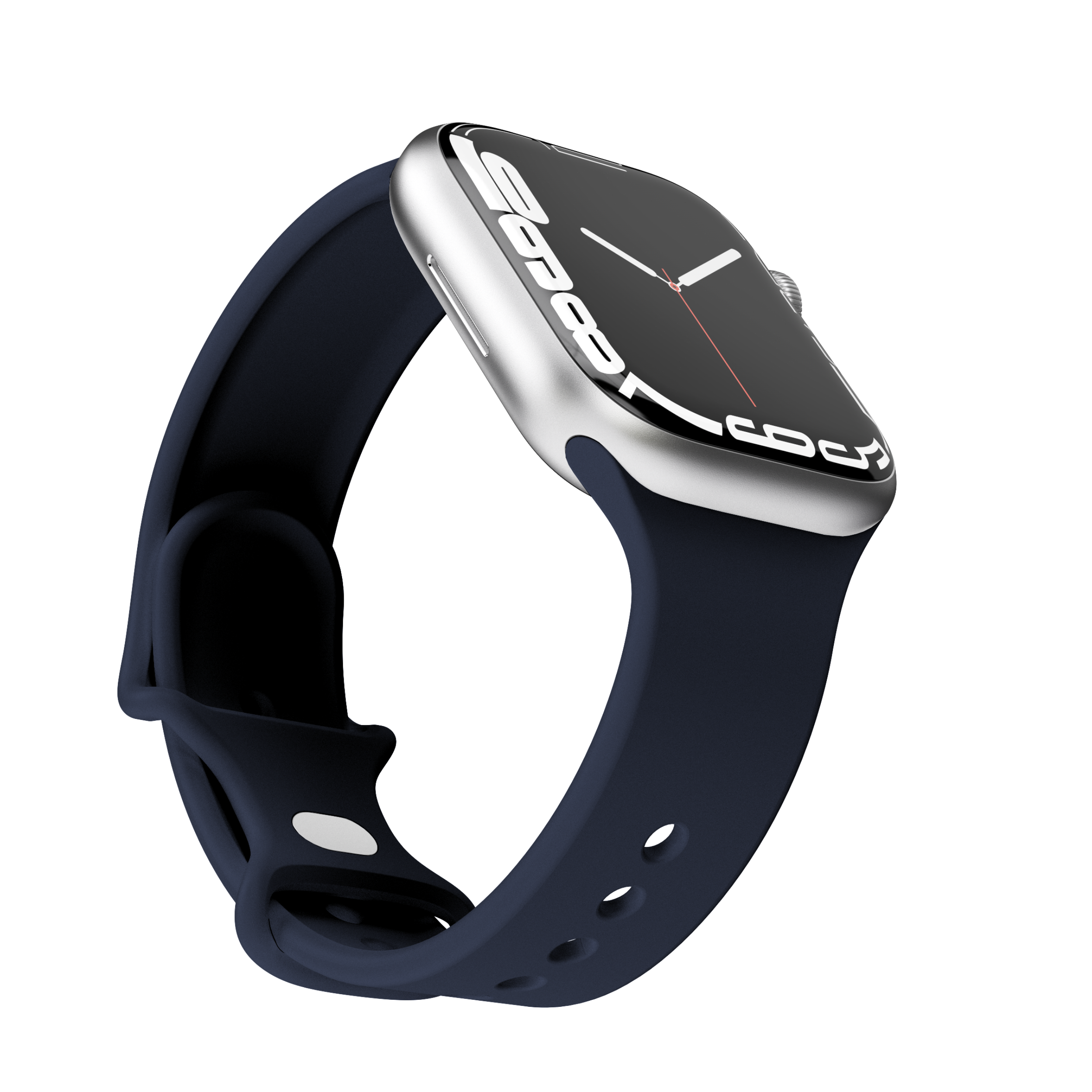 Smartwatch med sort rem