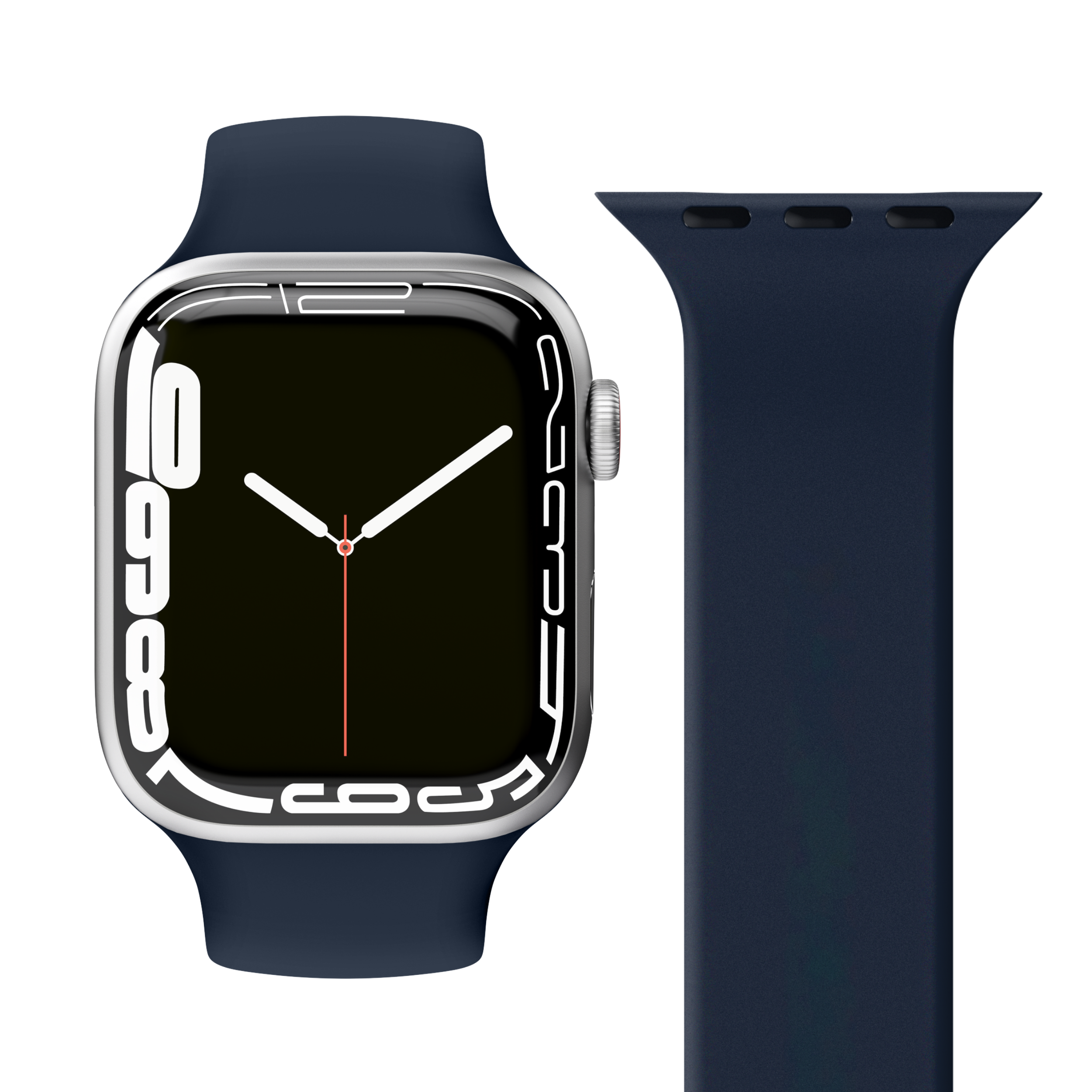 Smartwatch med sort rem