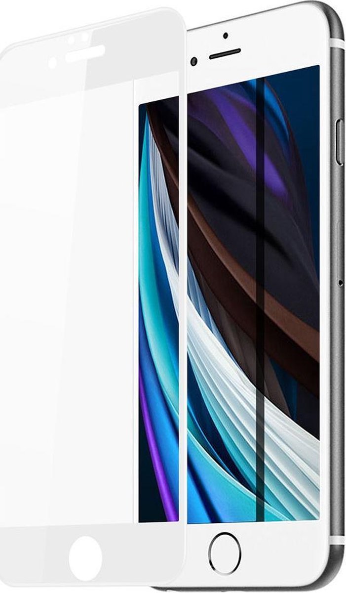 Smartphone with screen protector.