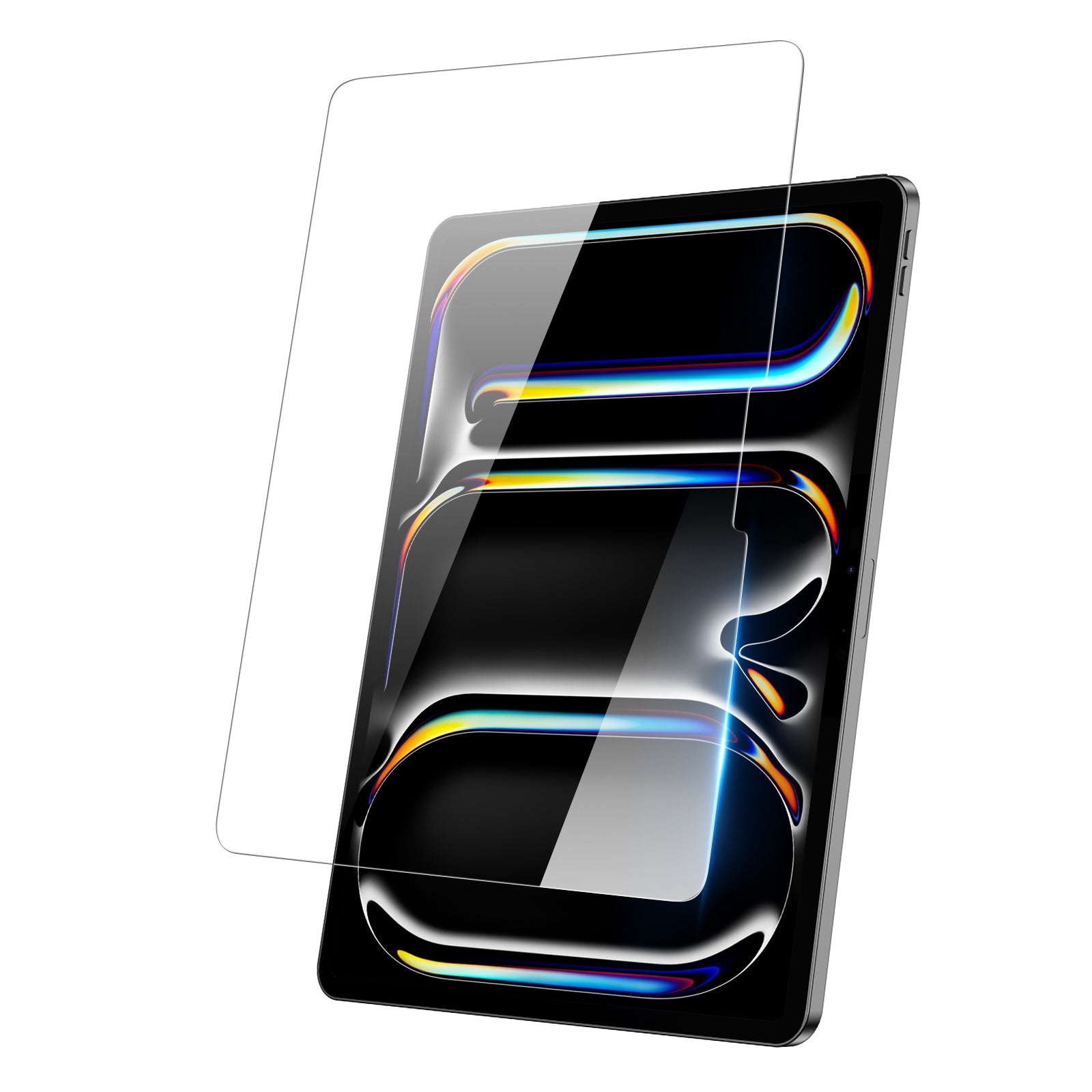 Tablet with screen protector.