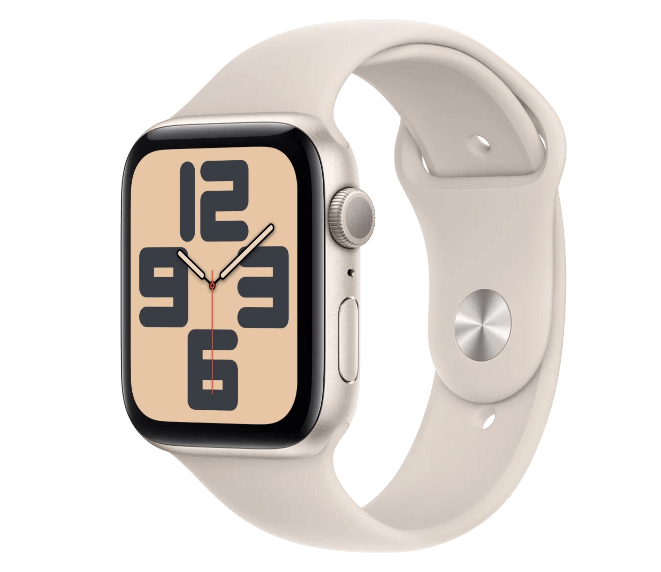 Apple Watch SE med beige rem