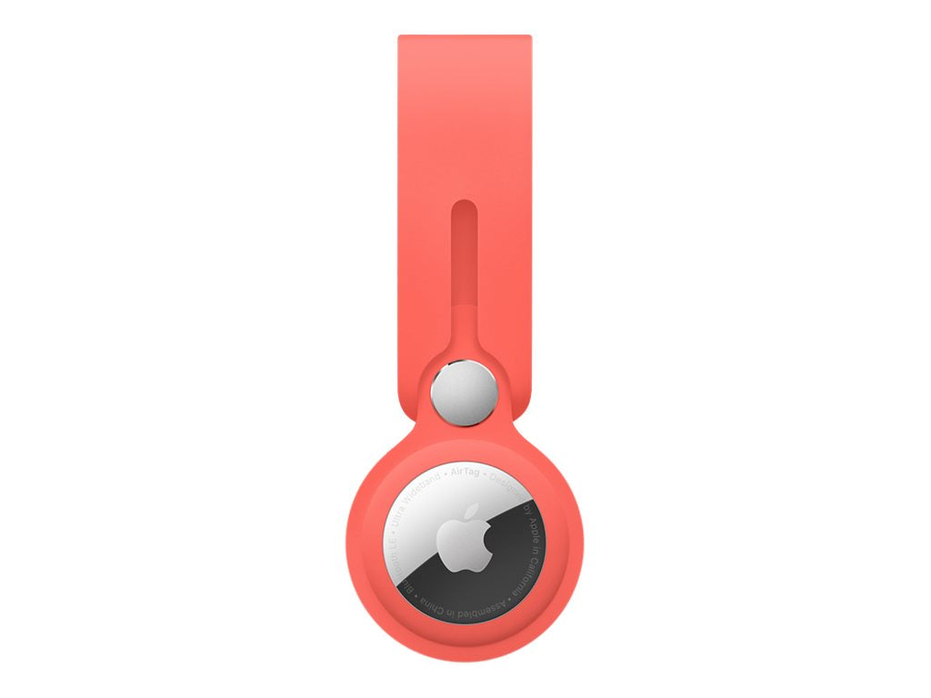 Rød Apple AirTag-holder.