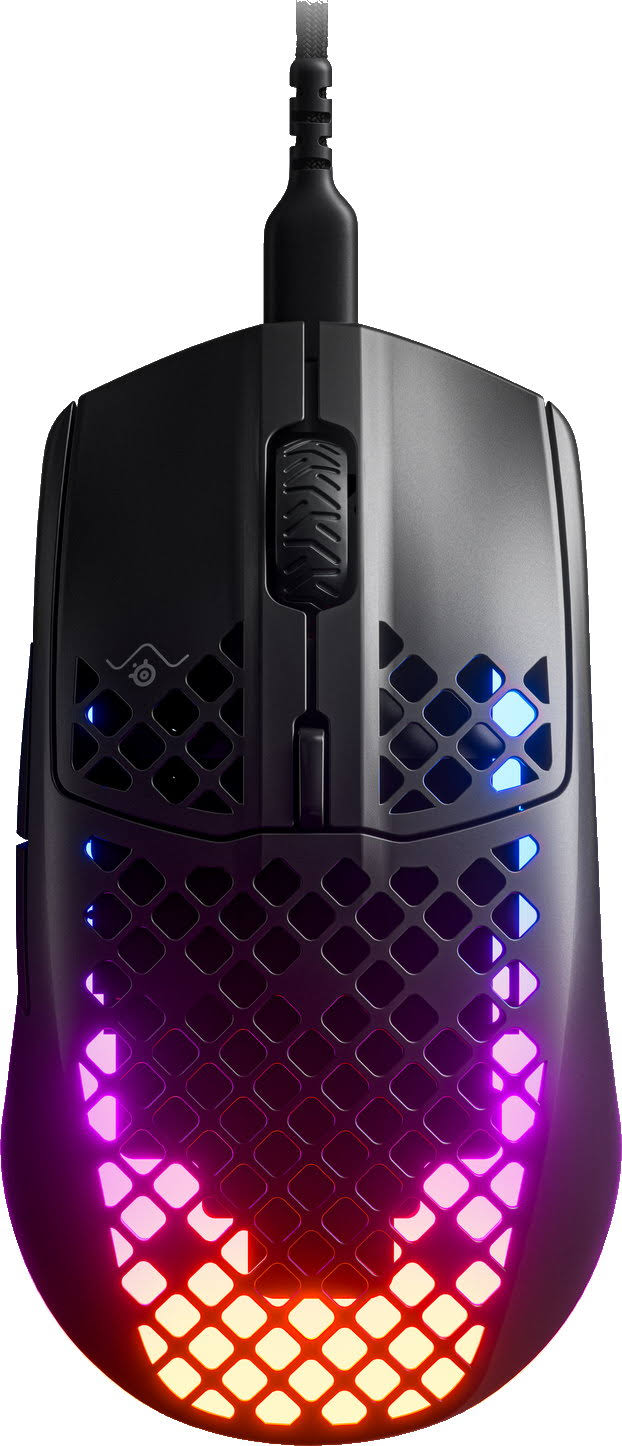 Gamingmus med RGB-lys.
