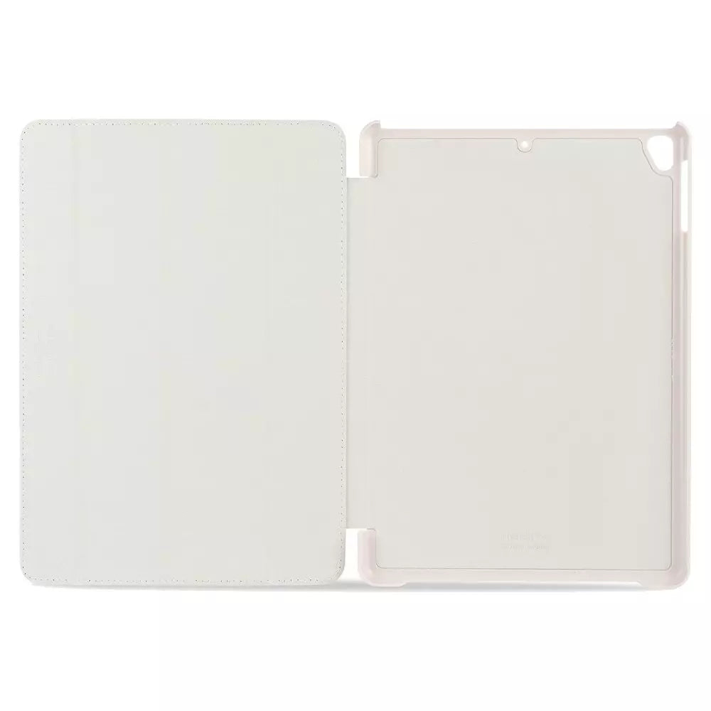 Hvid tablet-cover åben.