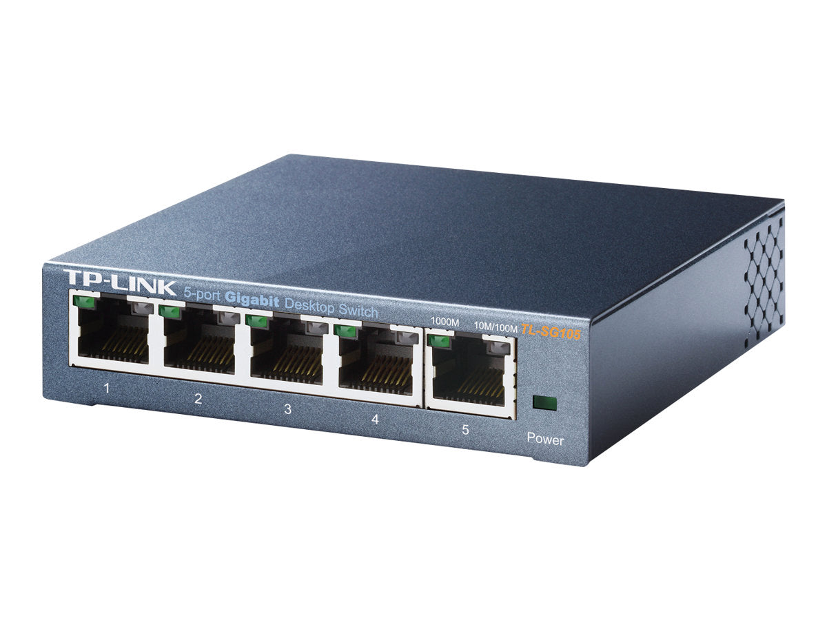 TP-Link 5-port gigabit switch.