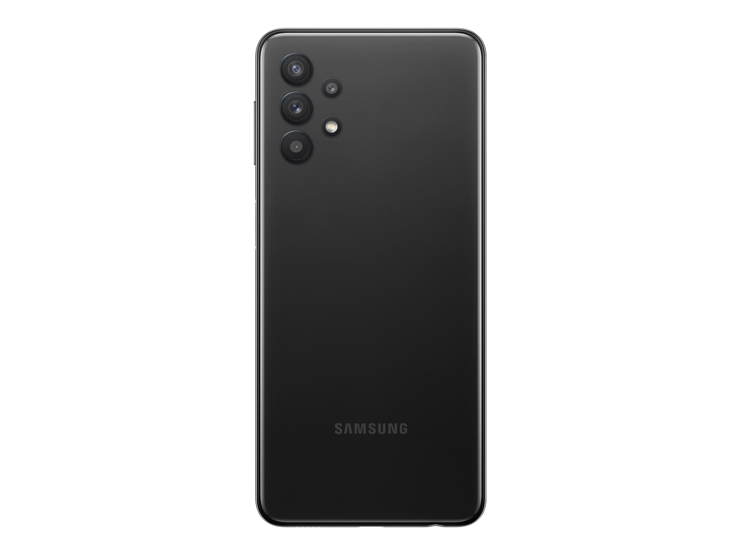 Sort Samsung smartphone, bagside.