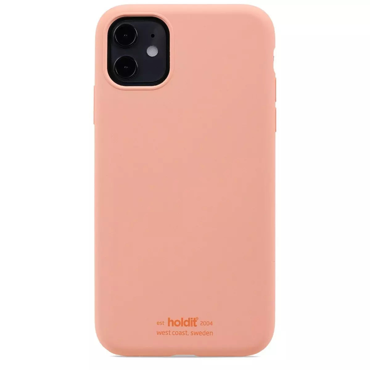Lyserød mobilcover.