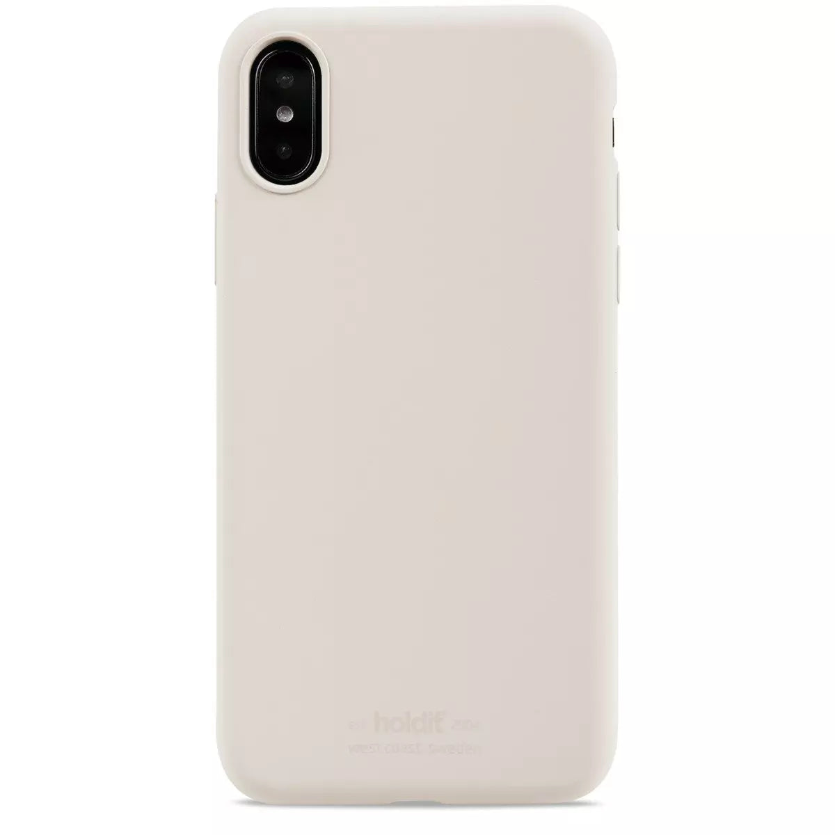 Beige mobilcover.