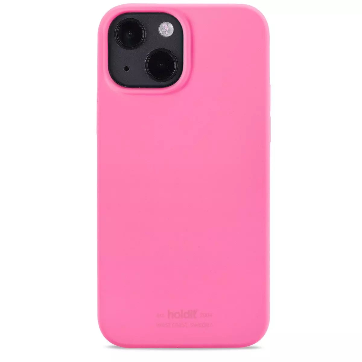 Lyserød mobiltelefoncover.