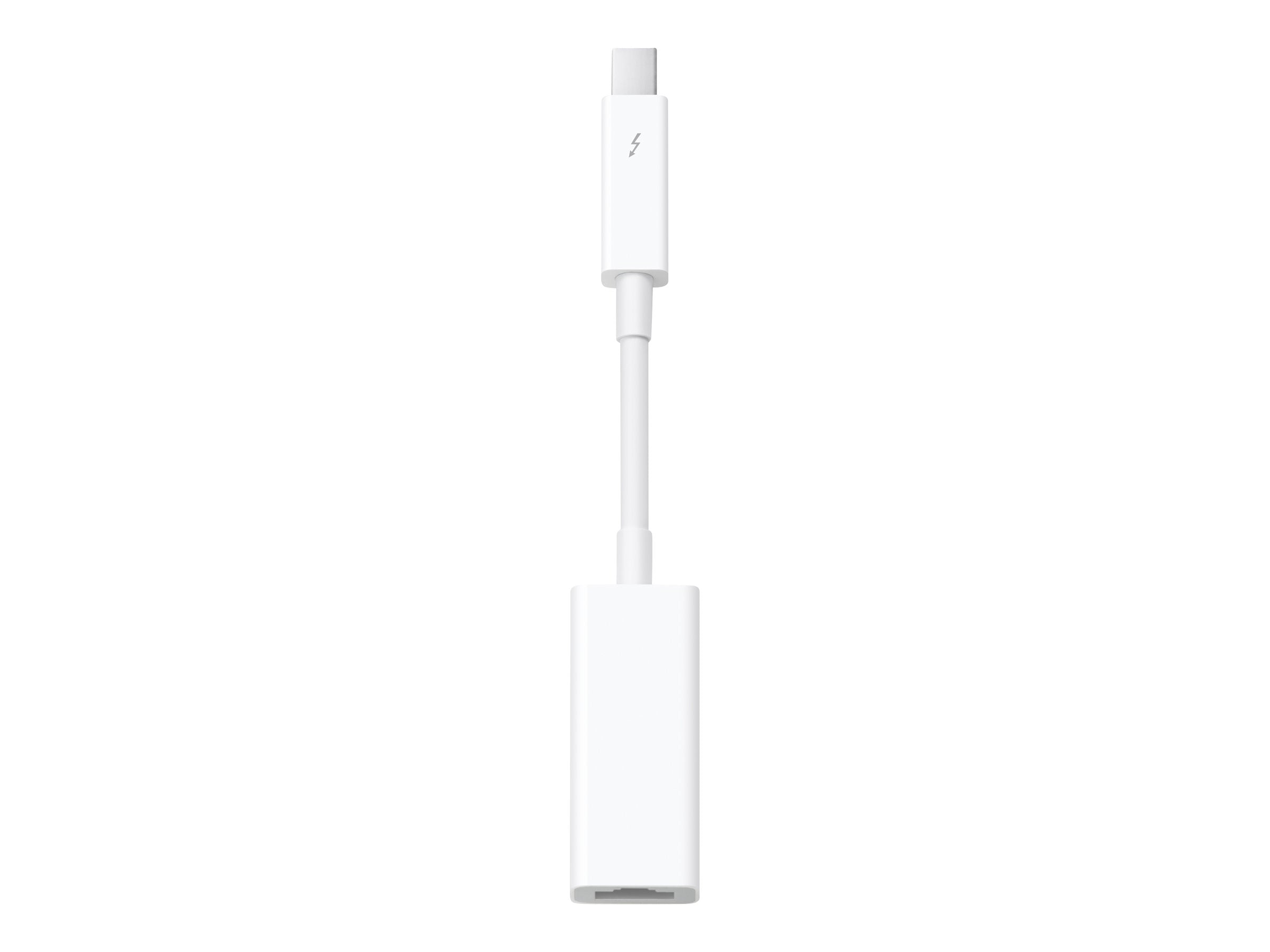 Hvid adapterkabel.