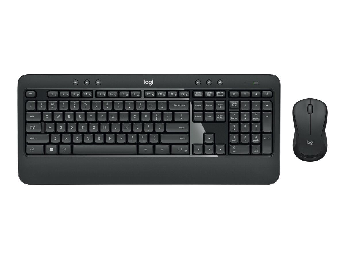 Trådløst tastatur og mus.