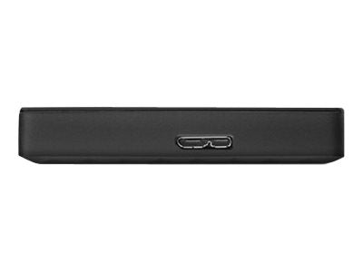 Sort ekstern harddisk.