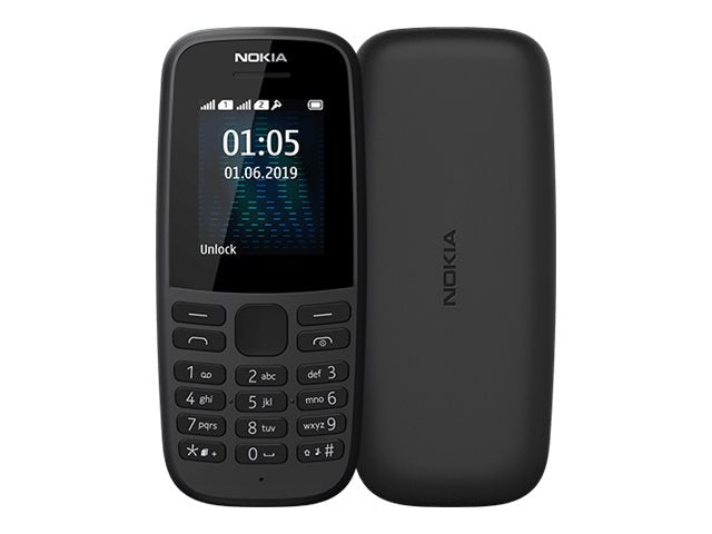 Nokia mobiltelefon, for- og bagside.