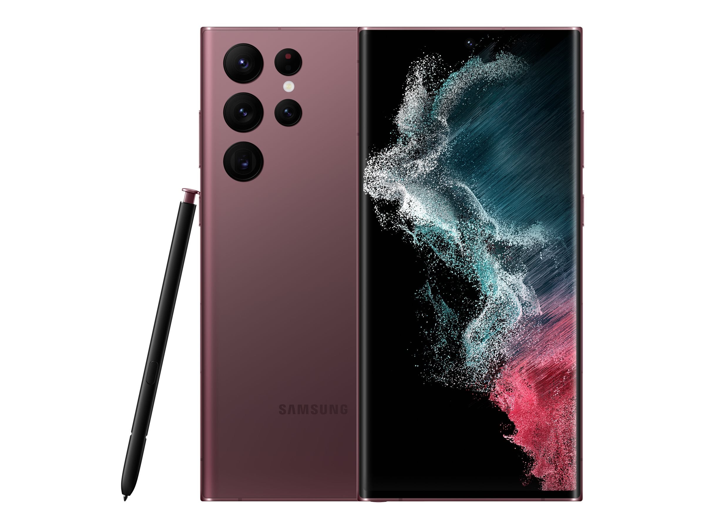 Samsung smartphone med stylus.