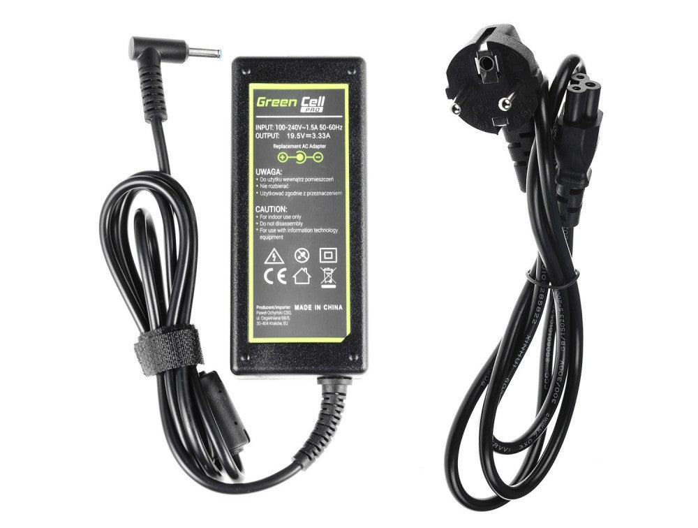 Strømforsyning Green Cell PRO AC Adapter for HP 65W - Lootbox.dk