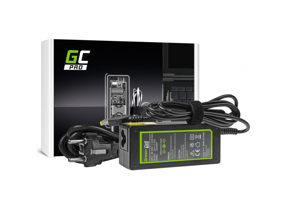 Strømforsyning Green Cell AC PRO 20V 3.25A 65W for Lenovo - Lootbox.dk