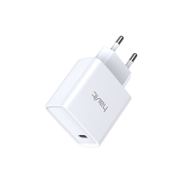 Hvid USB-opladeradapter