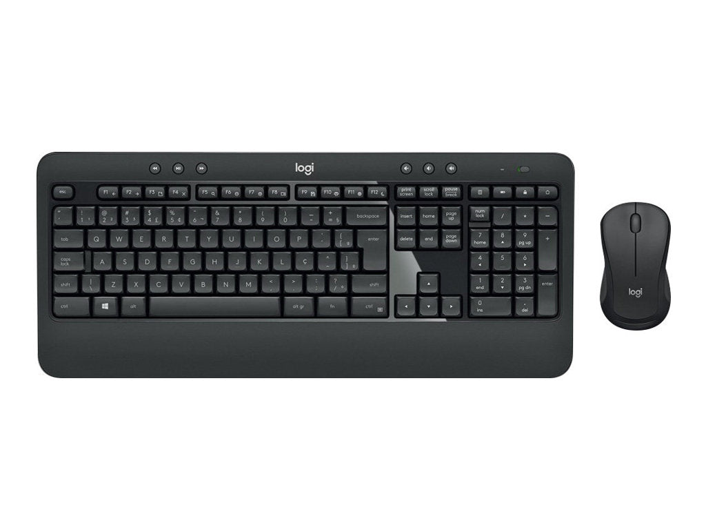 Trådløst tastatur og mus.