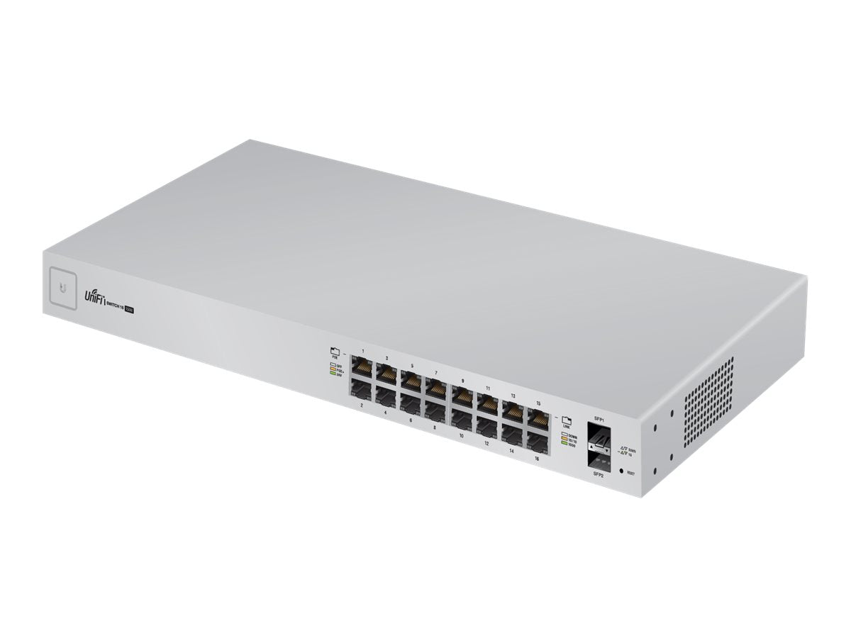 Ubiquiti UniFi Switch US-16-150W Switch 16-porte Gigabit PoE+ - Lootbox.dk