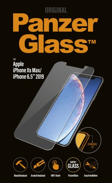 Panserglas til iPhone Xs Max.