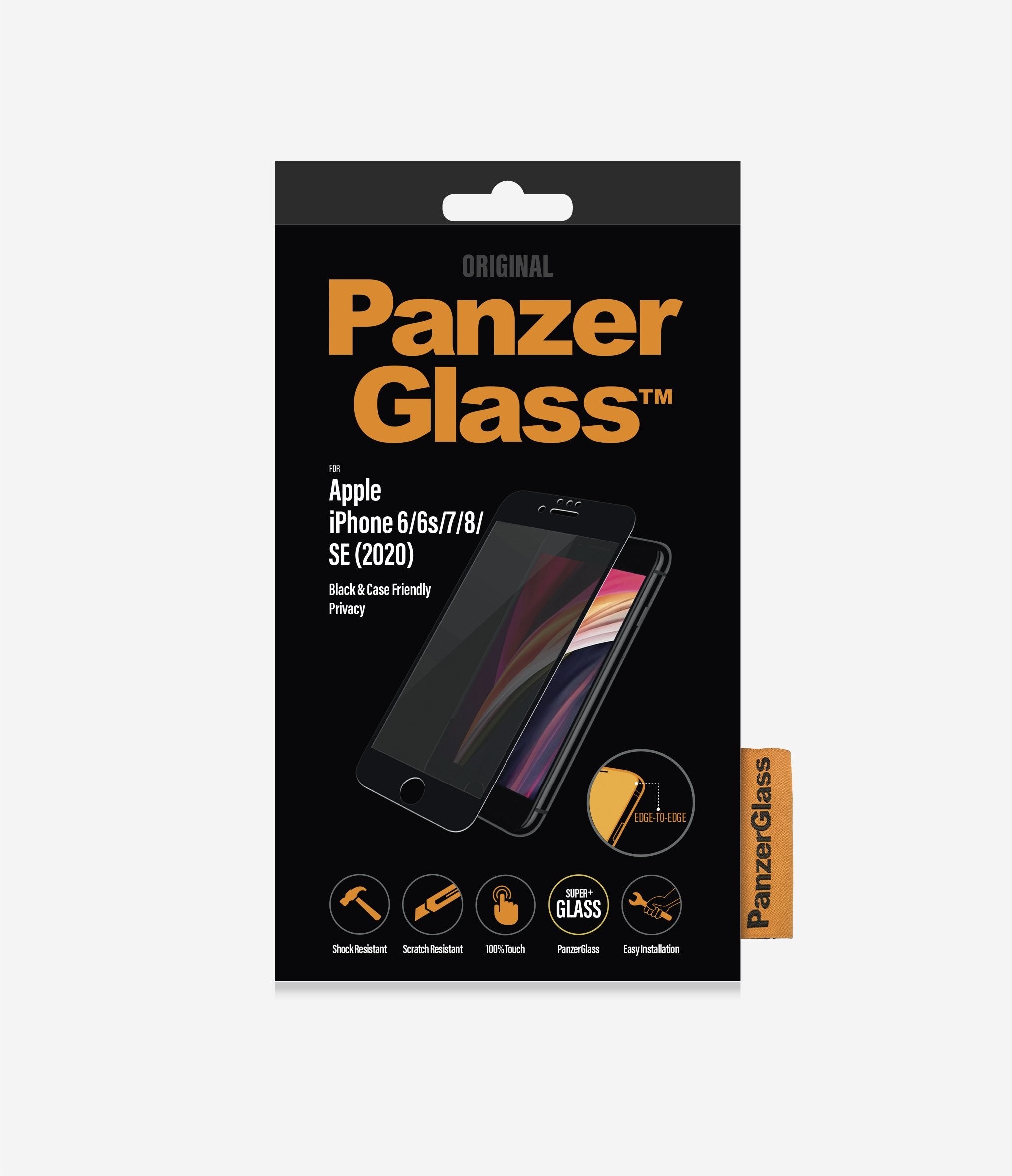 PanzerGlass skærmbeskytter emballage.