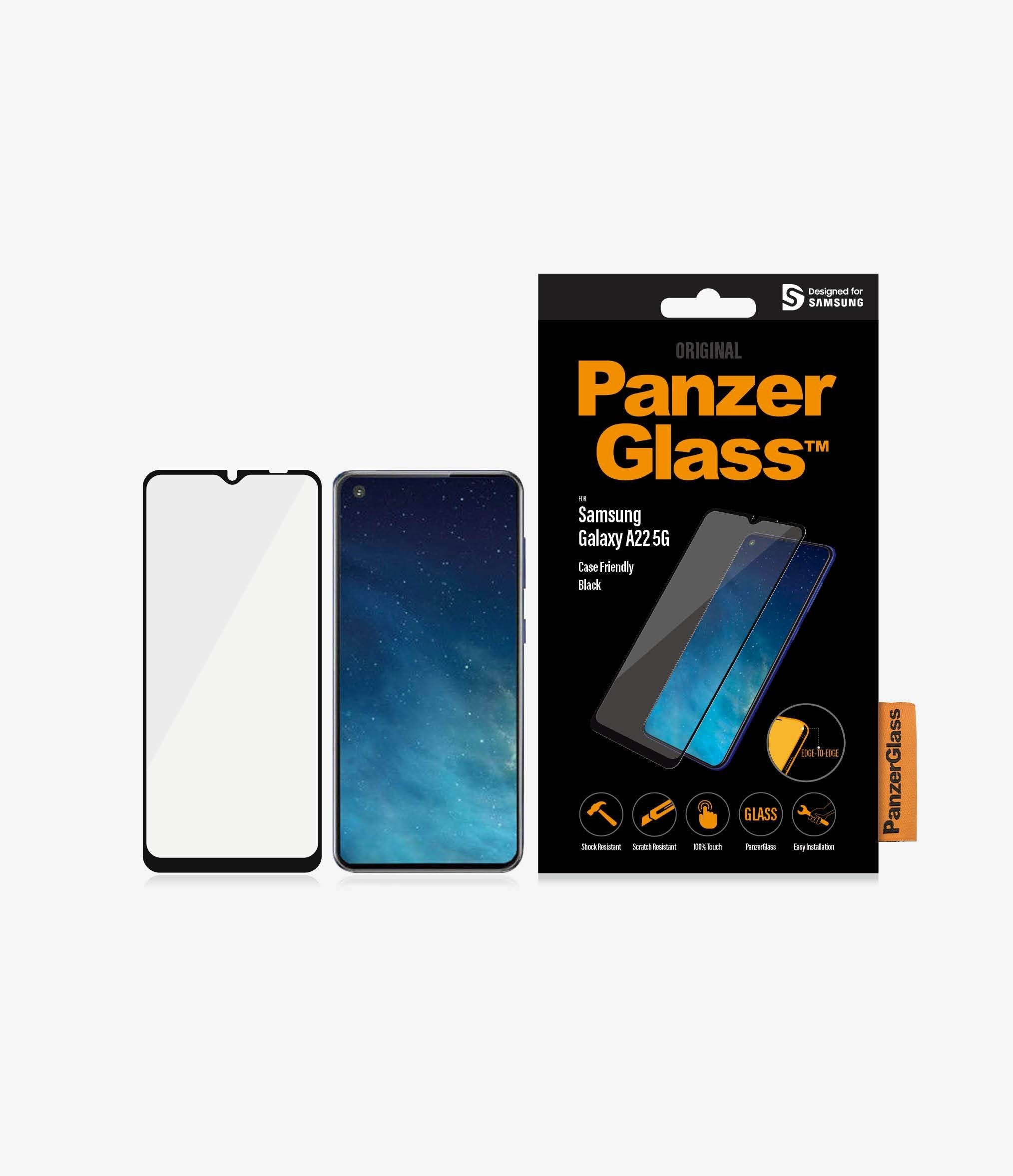 PanzerGlass skærmbeskytter til Samsung Galaxy A22.