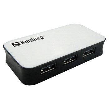 USB-hub med tre porte.